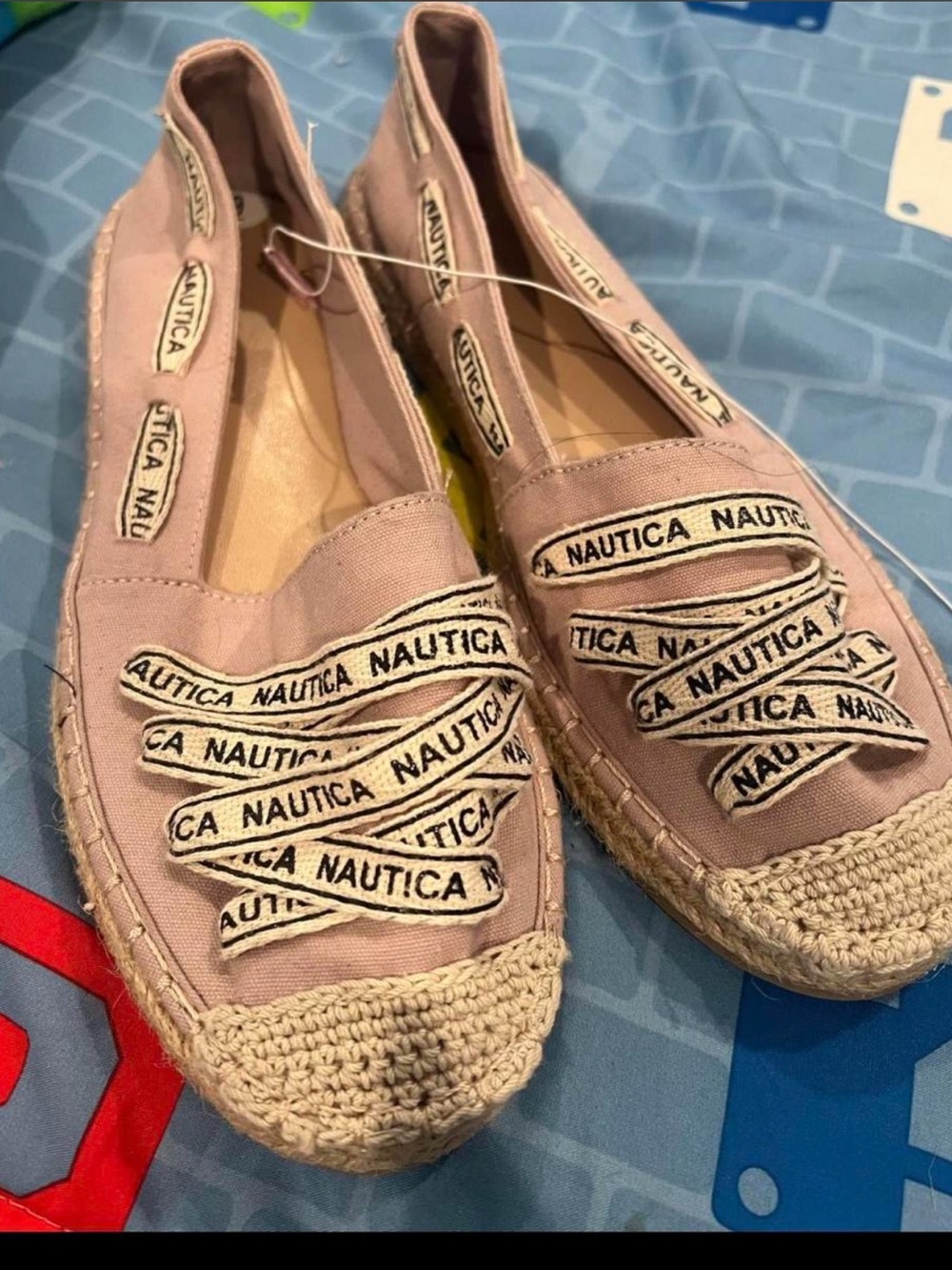 Nautica Women's Blush Pink Espadrille Slip-On Shoes